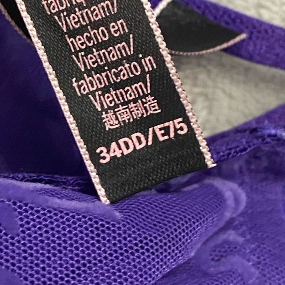 New! Victoria’s Secret Dream Angels Mesh Unlined Logo Demi Bra 10328 - Picture 5 of 9